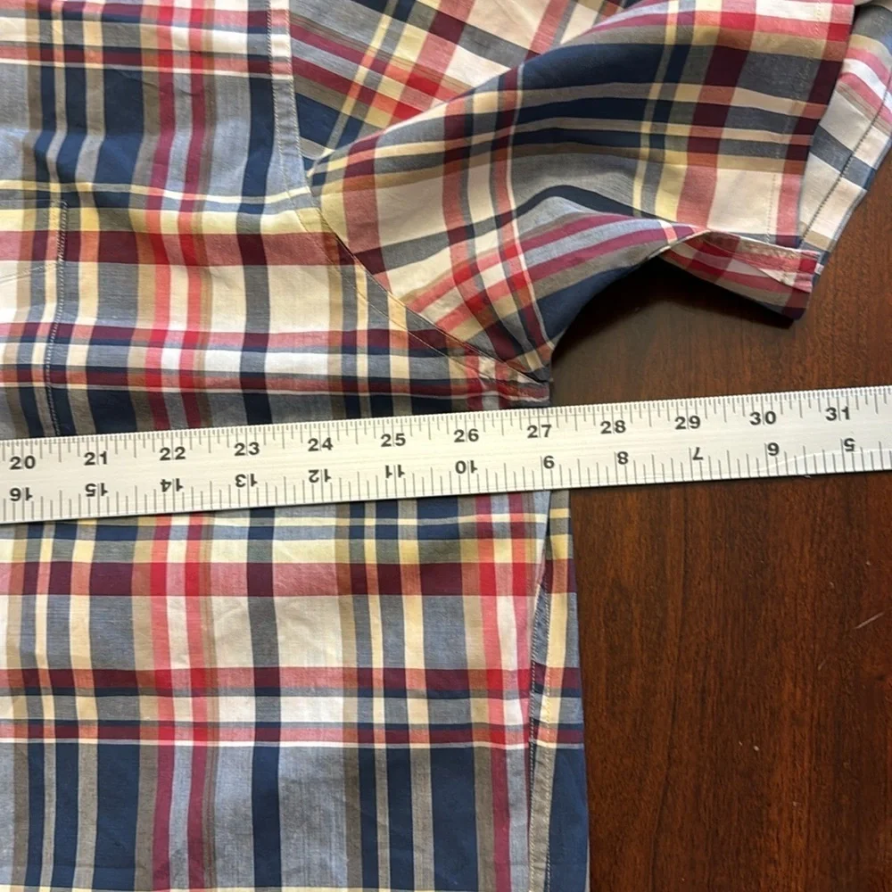 Polo Ralph Lauren XL Short‎ Sleeve Plaid 100% Cotton Classic Fit Button Down